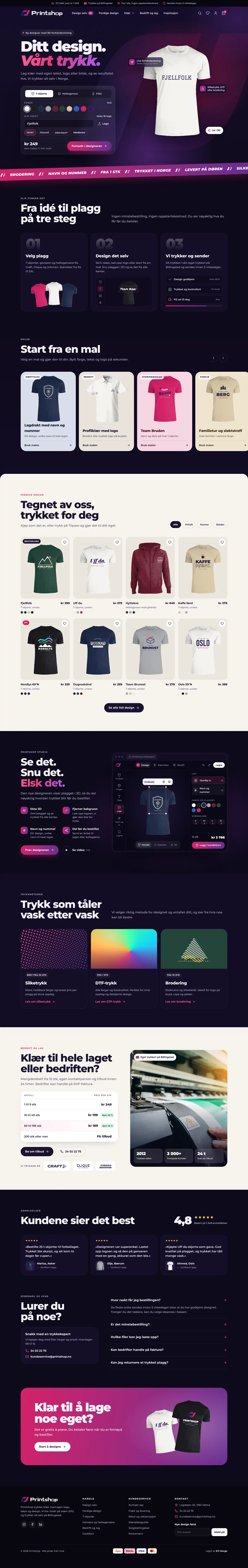 Forslag A på desktop