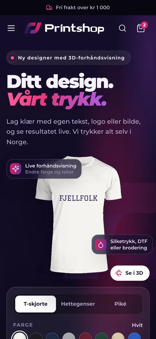 Forslag A på mobil