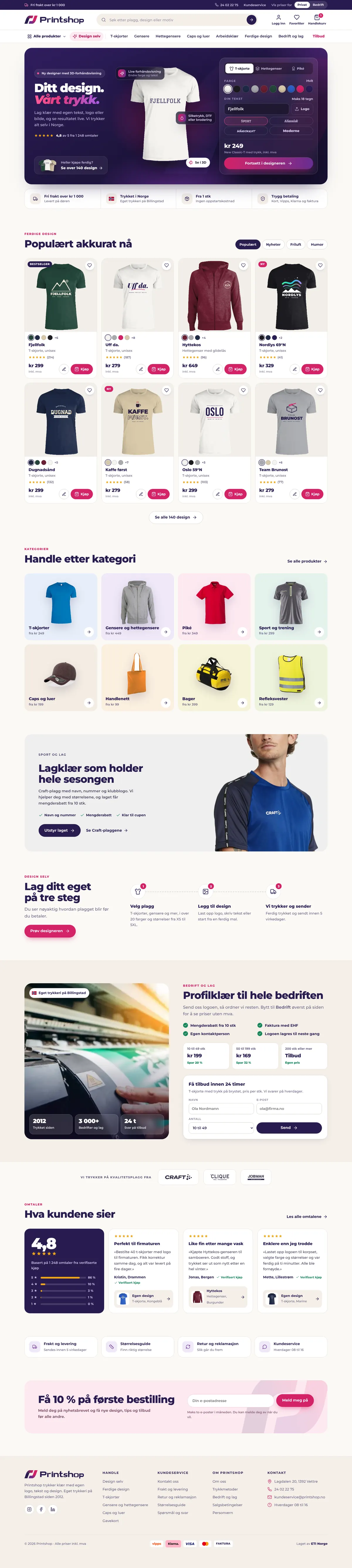 Forslag C på desktop